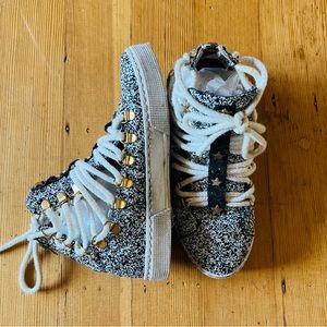 2 Star Vera Pelle lace up sparkle sneakers size 37